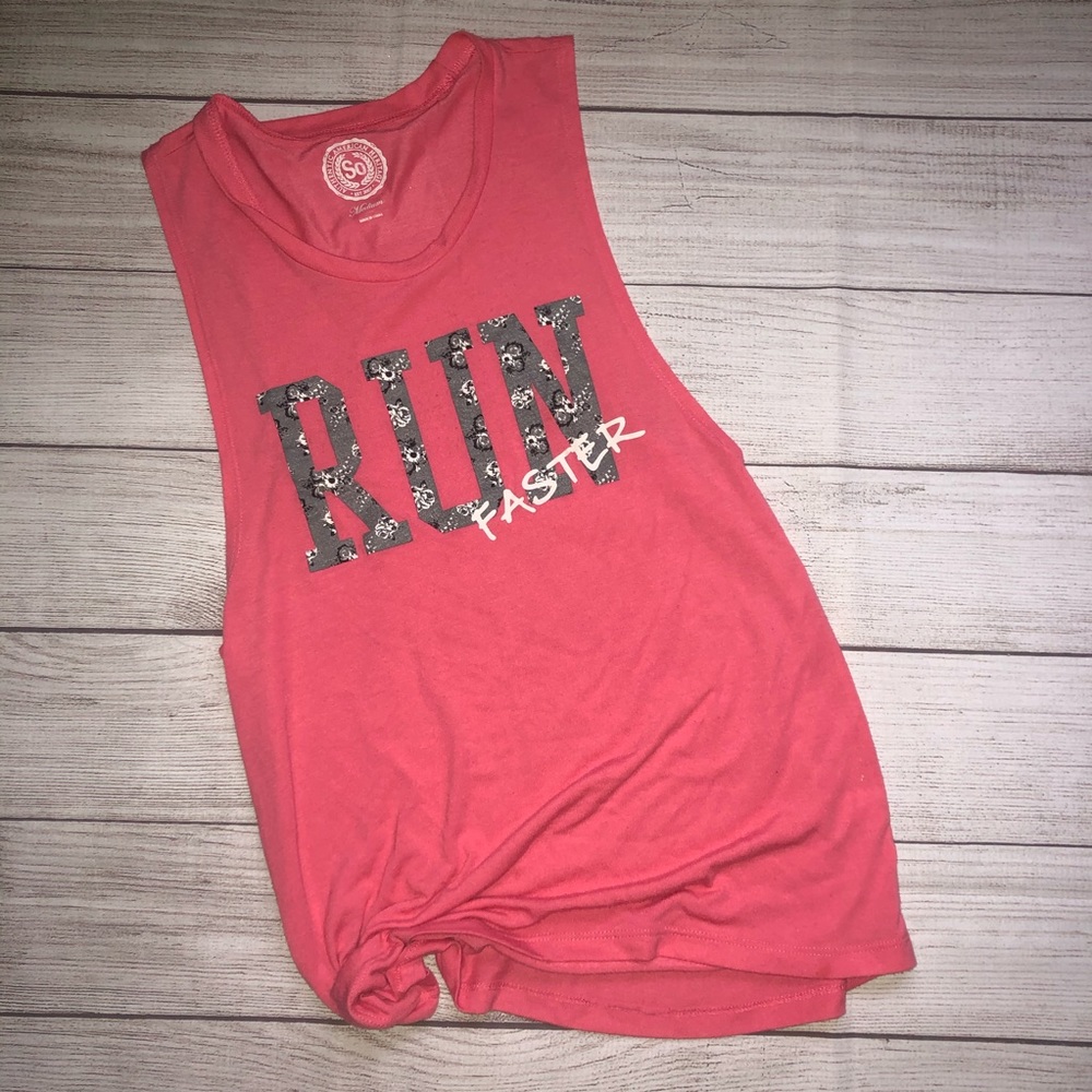 SO | Run Faster Floral Muscle Tank - Picture 2 of 3